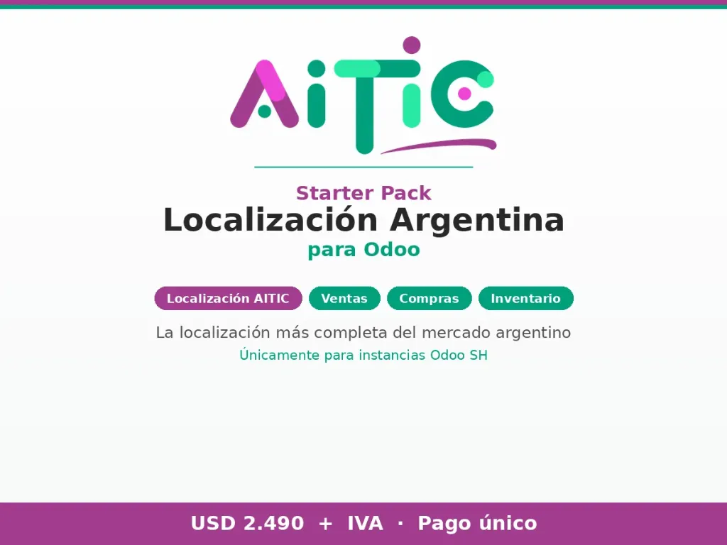 Starter Pack AITIC - Localización Argentina para Odoo (V17)