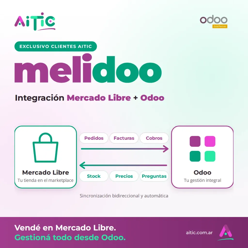 melidoo (ntegración Mercado Libre – Odoo by AITIC)